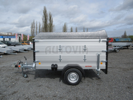 PROFI hliníkový přívěs s nástavbami a víkem ZV 27 ALU B1 2,51x1,48/1,20