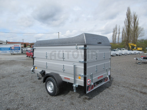 PROFI hliníkový přívěs s nástavbami a víkem ZV 27 ALU B1 2,51x1,48/1,20