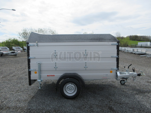 PROFI hliníkový přívěs s nástavbami a víkem ZV 27 ALU B1 2,51x1,48/1,20