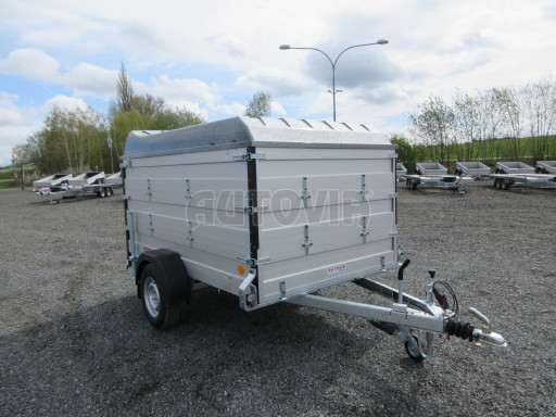 PROFI hliníkový přívěs s nástavbami a víkem ZV 27 ALU B1 2,51x1,48/1,20