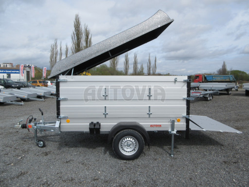 PROFI hliníkový přívěs s nástavbami a víkem ZV 27 ALU B1 2,51x1,48/1,20