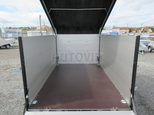 PROFI hliníkový přívěs s nástavbami a víkem ZV 27 ALU B1 2,51x1,48/1,20