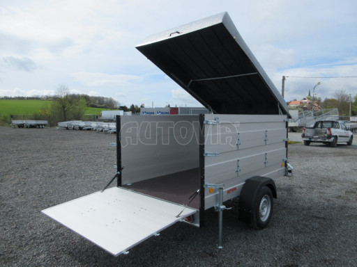 PROFI hliníkový přívěs s nástavbami a víkem ZV 27 ALU B1 2,51x1,48/1,20