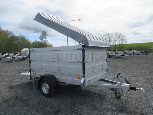 PROFI hliníkový přívěs s nástavbami a víkem ZV 27 ALU B1 2,51x1,48/1,20
