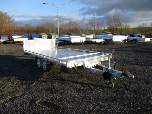 AD 2,7T 4,17x2,09  ALU hydraulicky sklopné plato kombi rampa/nájezdy