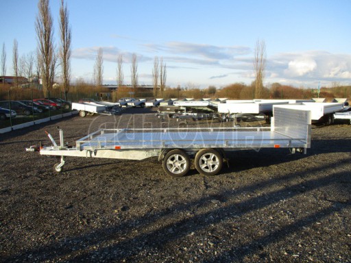 AD 2,7T 4,17x2,09  ALU hydraulicky sklopné plato kombi rampa/nájezdy