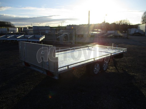 AD 2,7T 4,17x2,09  ALU hydraulicky sklopné plato kombi rampa/nájezdy