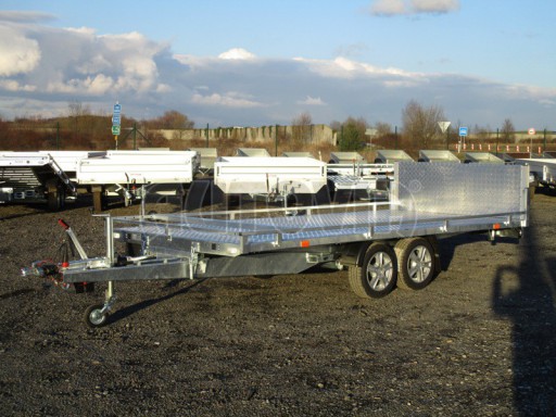 AD 2,7T 4,17x2,09  ALU hydraulicky sklopné plato kombi rampa/nájezdy