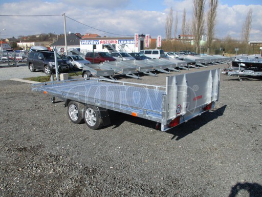 AD 2,7T 4,17x2,09  ALU hydraulicky sklopné plato kombi rampa/nájezdy