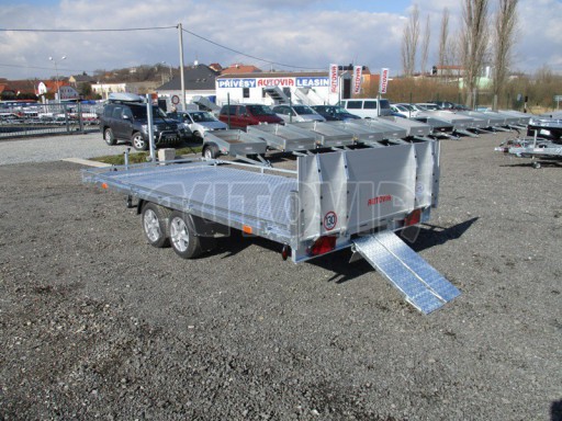 AD 2,7T 4,17x2,09  ALU hydraulicky sklopné plato kombi rampa/nájezdy