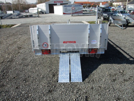 AD 2,7T 4,17x2,09  ALU hydraulicky sklopné plato kombi rampa/nájezdy