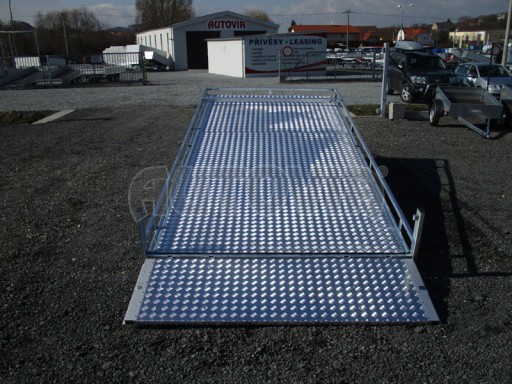 AD 2,7T 4,17x2,09  ALU hydraulicky sklopné plato kombi rampa/nájezdy