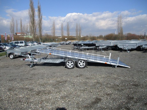 AD 2,7T 4,17x2,09  ALU hydraulicky sklopné plato kombi rampa/nájezdy