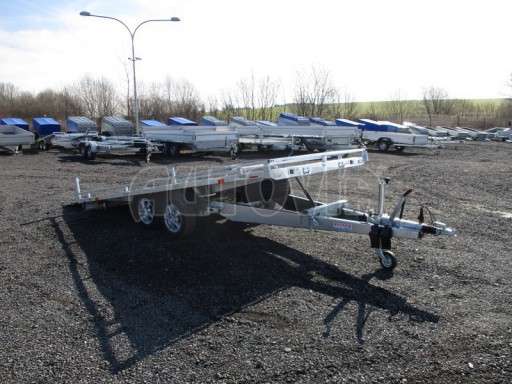 AD 2,7T 4,17x2,09  ALU hydraulicky sklopné plato kombi rampa/nájezdy