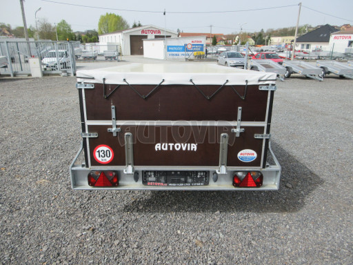 Sklopný PROFI přívěs s nástavbou ZV 26 N1 skl. 2,50x1,30/0,70 POČ M, plachta