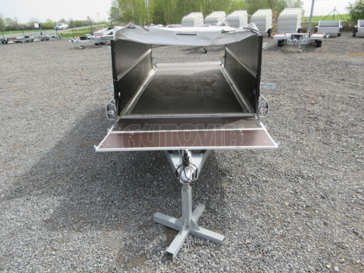 Sklopný PROFI přívěs s nástavbou ZV 26 N1 skl. 2,50x1,30/0,70 POČ M, plachta