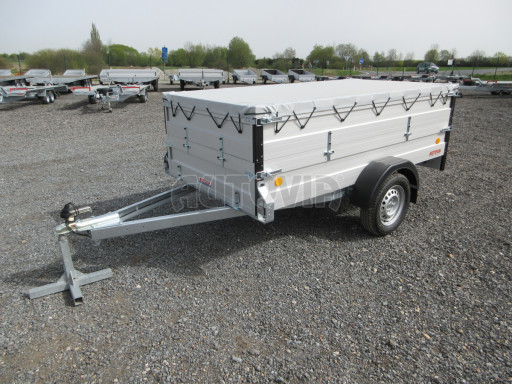 PROFI hliníkový přívěsný vozík za osobní auto ZV 26 ALU N1 2,50x1,25/0,70 POČ, nástavba, plachta č.1