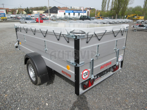 PROFI hliníkový přívěsný vozík za osobní auto ZV 26 ALU N1 2,50x1,25/0,70 POČ, nástavba, plachta č.4