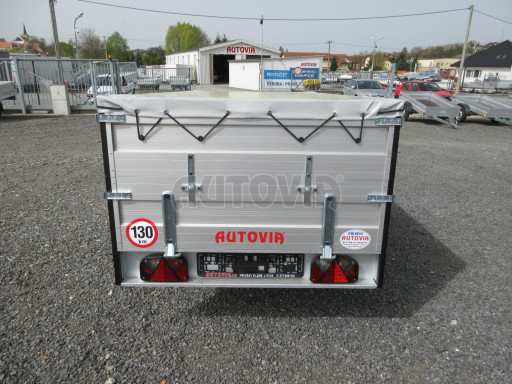 PROFI hliníkový přívěsný vozík za osobní auto ZV 26 ALU N1 2,50x1,25/0,70 POČ, nástavba, plachta č.5