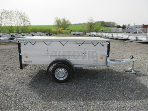 PROFI hliníkový přívěsný vozík za osobní auto ZV 26 ALU N1 2,50x1,25/0,70 POČ, nástavba, plachta č.7