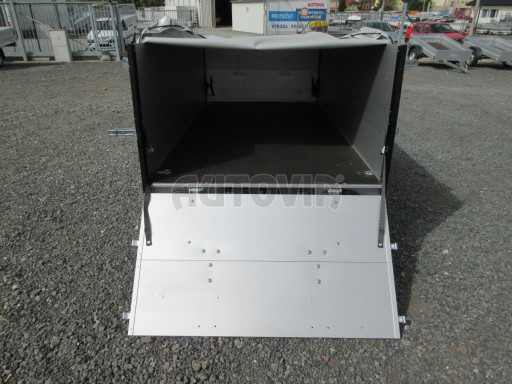 PROFI hliníkový přívěsný vozík za osobní auto ZV 26 ALU N1 2,50x1,25/0,70 POČ, nástavba, plachta č.12