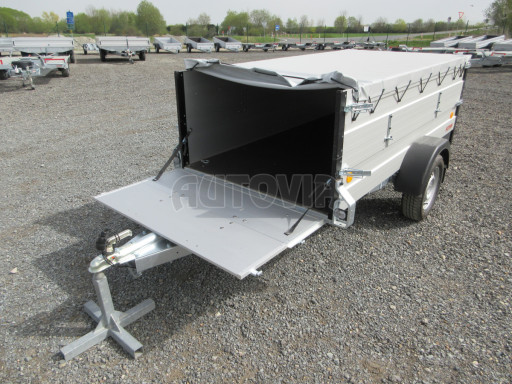 PROFI hliníkový přívěsný vozík za osobní auto ZV 26 ALU N1 2,50x1,25/0,70 POČ, nástavba, plachta č.9