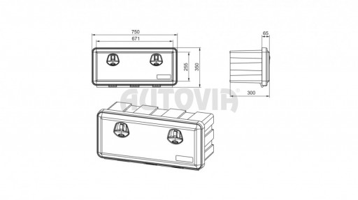 Daken JUST 750-R, box 750x350x300 mm č.2