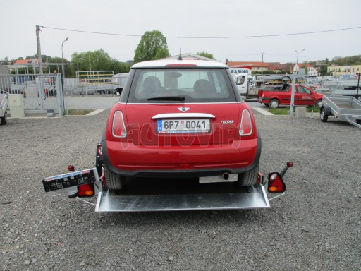 Hydraulicky sklopný přepravník HS 1,35T AL red 3,02x1,72/0,10* č.24