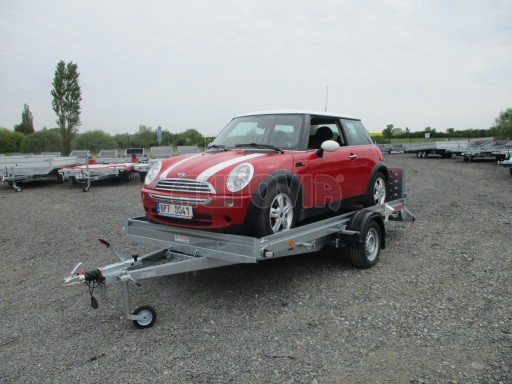 Sklopný přívěs pro přepravu mechanizace, automobilů PZ 1,5T SK 3,65x1,85* č.8