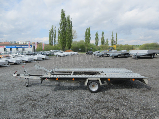 Bazarový přívěs na přepravu aut AKR 1,5T 3,50x1,95 č.4