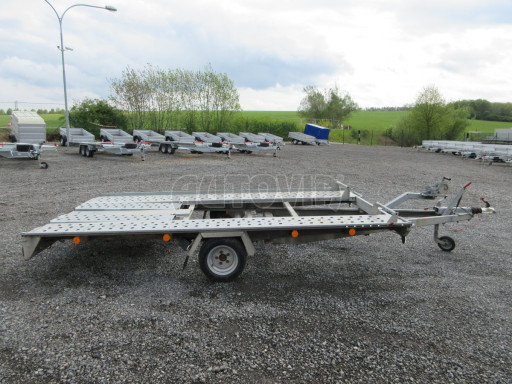 Bazarový přívěs na přepravu aut AKR 1,5T 3,50x1,95 č.9