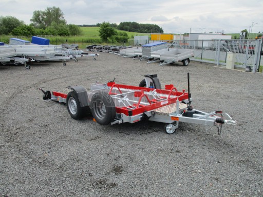 Hydraulicky sklopný přepravník MOTO HS 1,35T AL red 3,02x1,72/0,10* č.2