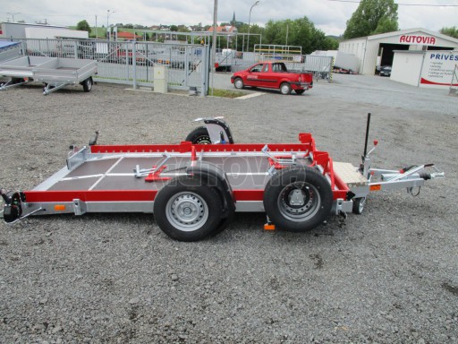 Hydraulicky sklopný přepravník MOTO HS 1,35T AL red 3,02x1,72/0,10* č.3