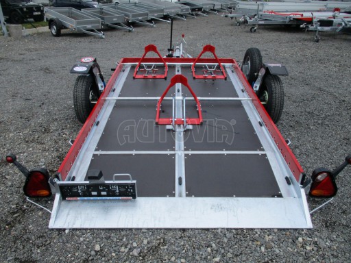 Hydraulicky sklopný přepravník MOTO HS 1,35T AL red 3,02x1,72/0,10* č.4