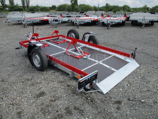 Hydraulicky sklopný přepravník MOTO HS 1,35T AL red 3,02x1,72/0,10* č.6