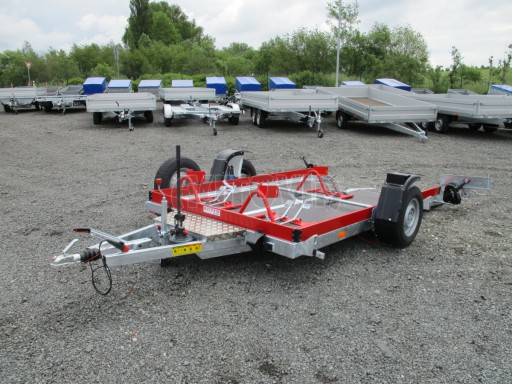 Hydraulicky sklopný přepravník MOTO HS 1,35T AL red 3,02x1,72/0,10* č.8