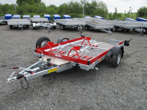 Hydraulicky sklopný přepravník MOTO HS 1,35T AL red 3,02x1,72/0,10* č.11