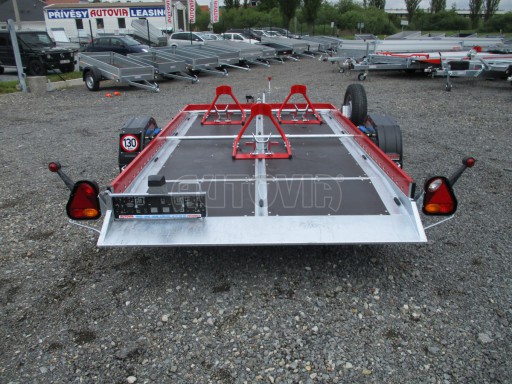 Hydraulicky sklopný přepravník MOTO HS 1,35T AL red 3,02x1,72/0,10* č.14