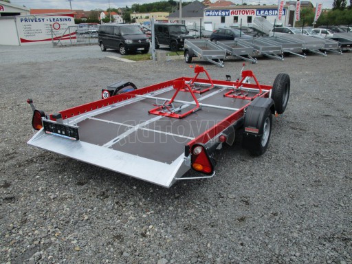 Hydraulicky sklopný přepravník MOTO HS 1,35T AL red 3,02x1,72/0,10* č.15