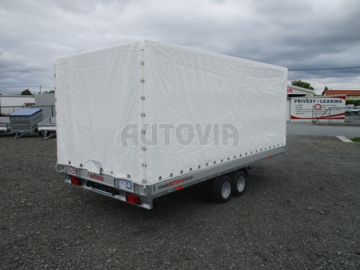 Naklápěcí přívěs s rampou AD 2,7T 4,17x2,09/1,80