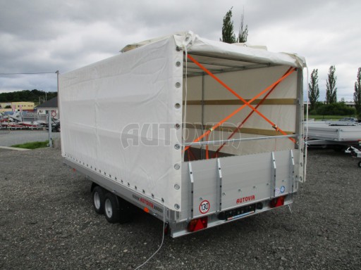 Naklápěcí přívěs s rampou AD 2,7T 4,17x2,09/1,80