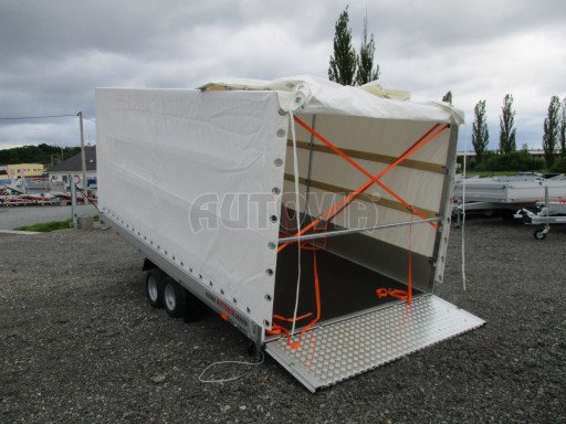 Naklápěcí přívěs s rampou AD 2,7T 4,17x2,09/1,80