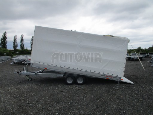 Naklápěcí přívěs s rampou AD 2,7T 4,17x2,09/1,80