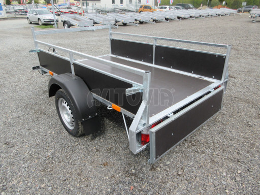 Nebrzděný jednoosý přívěs VA 750kg 2,06x1,27/0,30 č.12