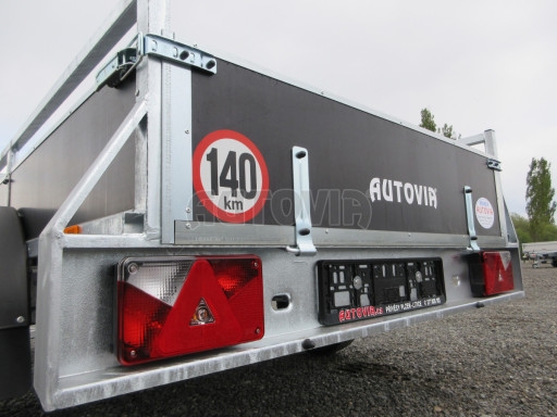 Nebrzděný jednoosý přívěs VA 750kg 2,06x1,27/0,30 č.18
