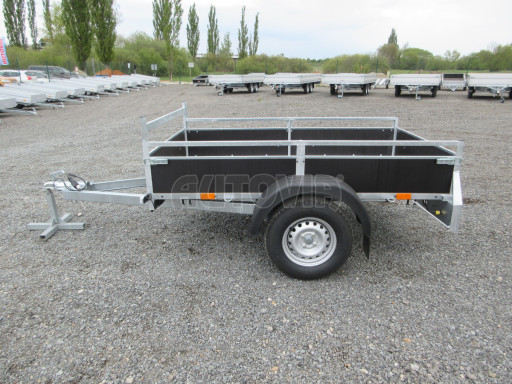 Nebrzděný jednoosý přívěs VA 750kg 2,06x1,27/0,30 zesílená náprava č.3