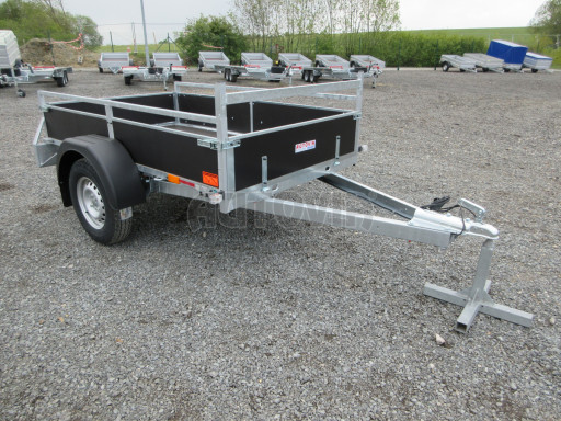 Nebrzděný jednoosý přívěs VA 750kg 2,06x1,27/0,30 zesílená náprava č.8