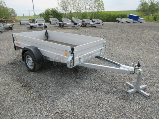 PROFI hliníkový přívěs ZV 26 ALU N1 2,50x1,25/0,35 POČ zesílená náprava
