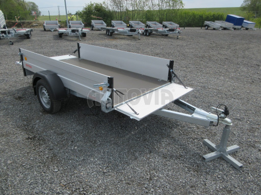 PROFI hliníkový přívěs ZV 26 ALU N1 2,50x1,25/0,35 POČ zesílená náprava