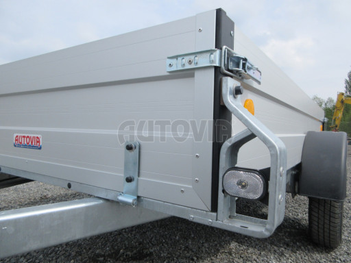 PROFI hliníkový přívěs ZV 26 ALU N1 2,50x1,25/0,35 POČ zesílená náprava